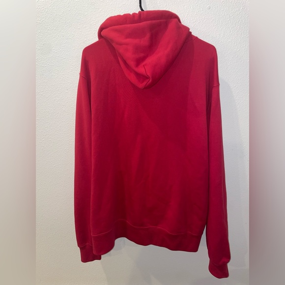 Great condition fashion brand AMBUSH red hoodie with lots of drawstrings. - Picture 2 of 4